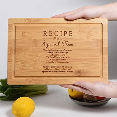 Mother's Day Bamboo Cutting Board Gifts For Mom From Daughter,Mom Birthday Holiday Present #TOP4