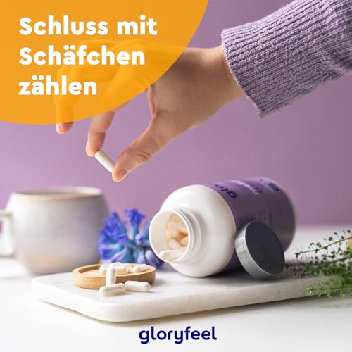 Melatonin Komplex Kapseln mit L-Tryptophan, Vitamin B6 und Magnesium