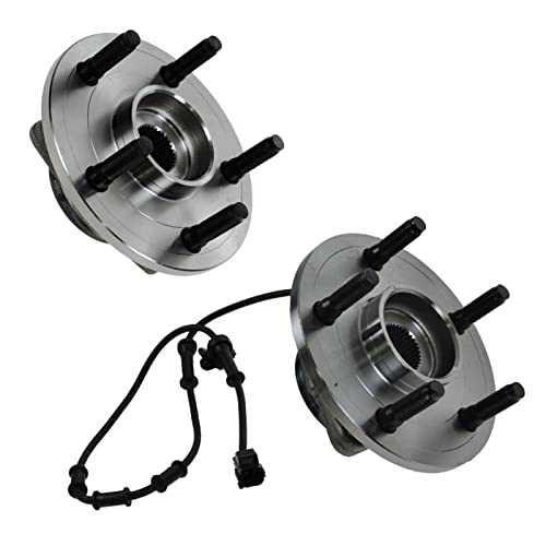 TRQ 2 Piece Wheel Bearing & Hub Assembly Set Compatible