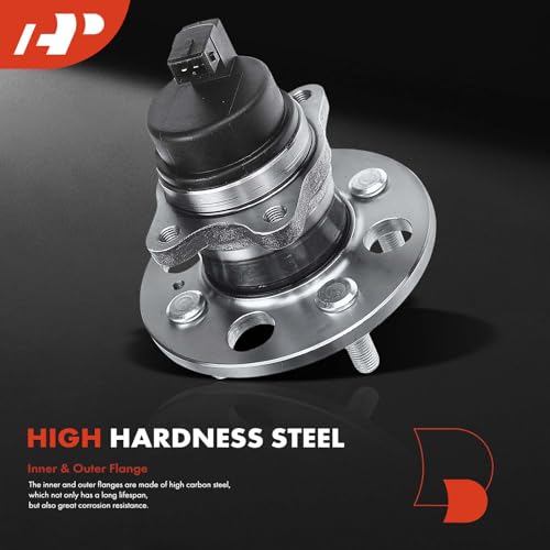 A-Premium Rear Wheel Bearing and Hub Assembly with ABS & 4-Lug Compatible with Hyundai Accent 2006-2011 & Kia Rio 2006-2011, Rio5 2006-2011, 4-Wheel ABS, FWD Only, Replace # 512324 by A-premium - Image 3