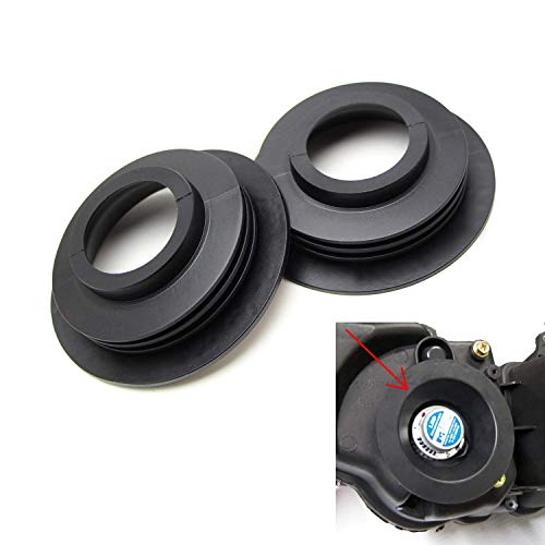 Ijdmtoy (2) Universal Large Opening Rubber Housing Seal Caps Compatible With Headlight Install Xenon Headlight Kit, Led Headlights Bulbs, Aftermarket Headlamp Retrofit, Etc #TOP1