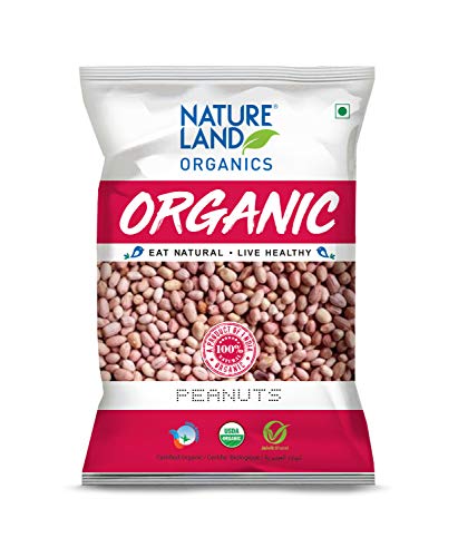 Image of Natureland Organics Sunflower Oil Jar, 5 L & Arhar /Toor Dal Pouch, 1 kg & Natureland Organics Whole Peanuts / Groundnuts 500 Gm - Organic Peanuts