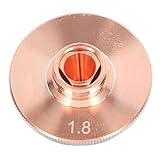 Boquilla Láser Cromado Máquina Láser Boquilla de Corte Fibra óptica Cortador de Cabeza de Cobre Cromado Accesorio de Corte Láser Cortadores de Contorno de Puerto (Apertura de 1,8