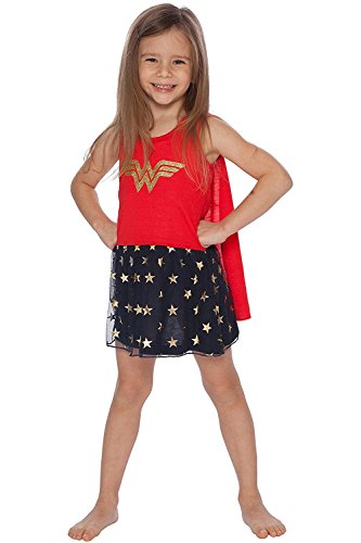 DC Comics girls Wonder Woman Tank Nightgown With Cape