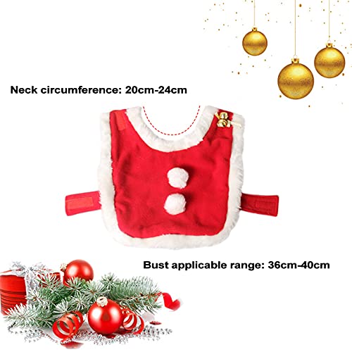 Beifeng Pet Cat Supplies Mini Koudbestendig Rode Mantel Hals Klokken Kerst Sjaal Mantel Zacht en Ademend - Image 3