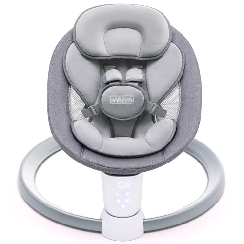 Hamaca bebé, Silla Mecedora Eléctrica para Niños con mando a distancia y Bluet...