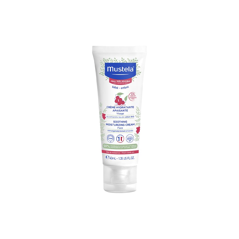 Mustela PTS CREME HYDRATANTE APAISANTE 40 ML/VERZACHTENDE HYDRATERENDE CREME 40 ML, Ivory, (Pack of 1)
