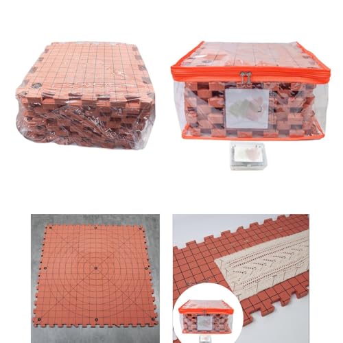 Image of MYADDICTION Blocking Mats for Knitting with Grids for Crochet Projects Sewing Needlework 9 Mats