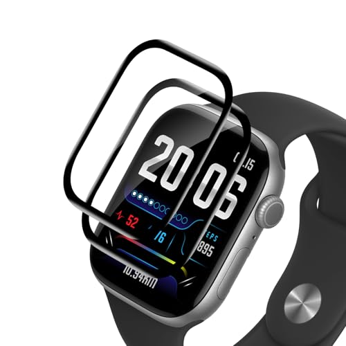 VideoSecu 2 Stück für Panzerglas für Apple Watch Series 10 42mm Schutzfolie, Selbstheilende Schutzglas, Ultradünne 0.2mm...