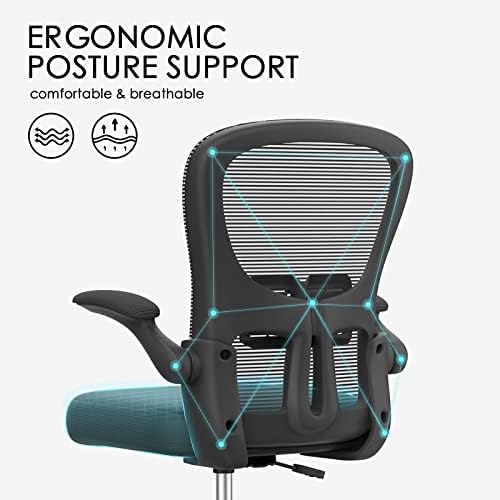 Office Chair, YONISEE Ergonomic Drafting Chair with Adjustable Lumbar Support & Armrests & Footrest, Wide Comfy Seat, Gravity Wheel Painting Stool Chair Tall Office Chair Standing Desk Chair