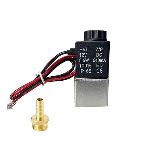 Válvula solenoide de aluminio con conector pagoda de latón de 1/8 pulgadas 2