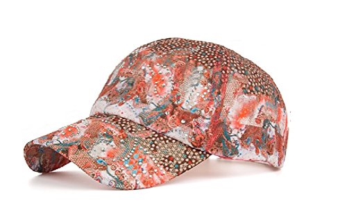 bick.shop Glitzer Basecap Baseballcap Kappe für Damen Frauen Mädchen aus Baumwolle (orange) Cover