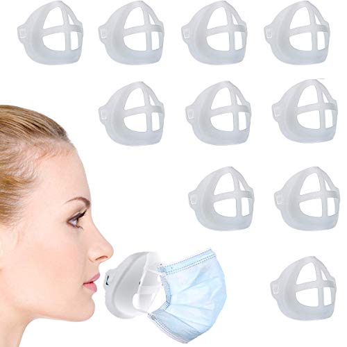 (10Pcs)3D Stand Bracket Inner Support Frame Bracket Face Mas-k Bracket for L-ipstick Protection and Supporting More B-reathing Space