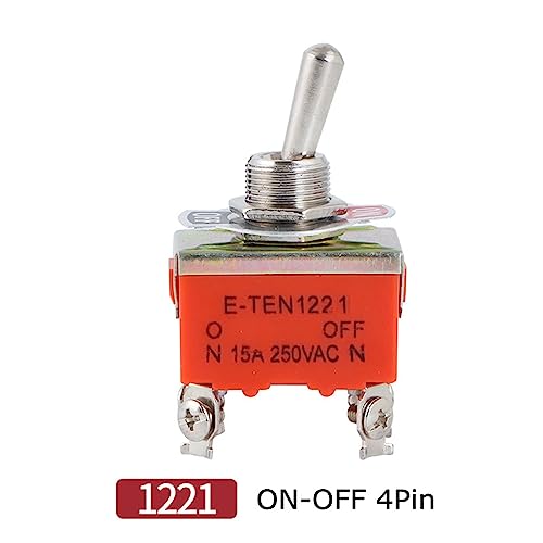 Interrupteur à bascule E-TEN1121 tripolar 15A 250VAC inverseur 3 plots pour circuit