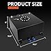 SUPERFASTRACING 10 Gallon Aluminum Fuel Cell Gas Tank with Level Sender Kit Black
