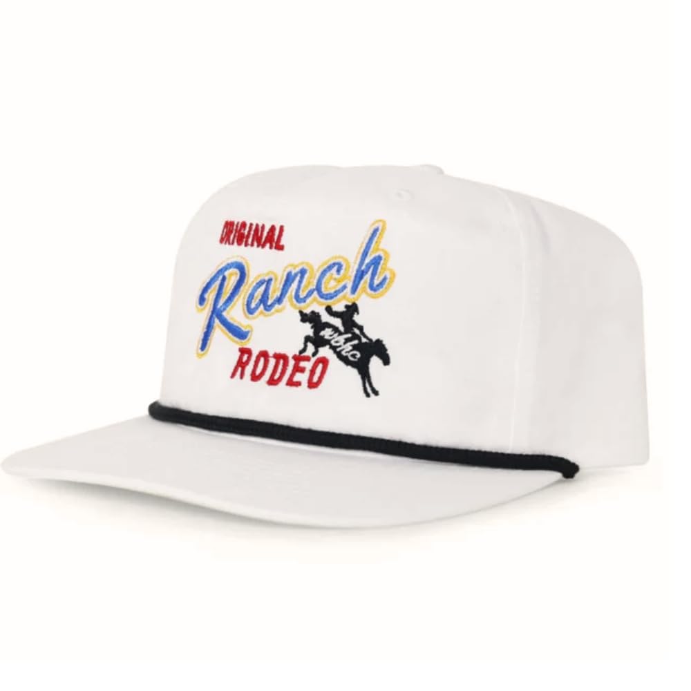 WHISKEY BENT HAT CO. Ranch Rodeo Dri-Fit UPF 50+, Water Resistant, Roped Snapback Hat