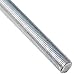 Steel Fully Threaded Rod, Zinc Plated, 5/8"-11 Thread Size, 36" Length, Right Hand Threads, Made in US