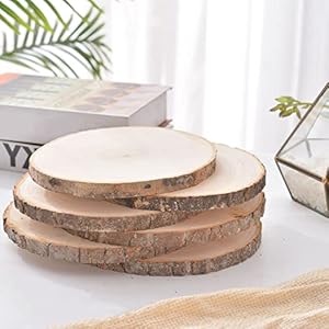 8 Pcs Large Unfinished Wood Slices, 10-11 Inches Wood Slabs for Centerpieces Natural Wooden Circle, DIY Wood Centerpieces for Tables Wedding Party Door Sign Decor 8 Pcs Large Unfinished Wood Slices 10 11 Inches Wood Slabs for Centerpieces Natural Wooden Circle DIY Wood Centerpieces for Tables Wedding Party Door Sign Decor