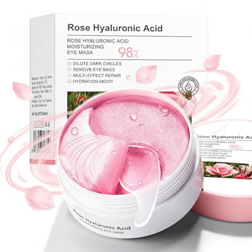 Eakroo Under Eye Patches - 60 PCS Aloe Vera Eye Masks for Dark Circles and Puffiness, Hydrating Eye Mask Skincare, Eye Patches for Women, Under Eye Mask, Refresh Your Skin, Reduce Wrinkles and Fine Lines