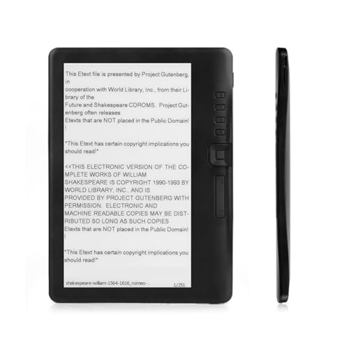 IJSDNVJNDX Lector de Libros Electrónicos Portátil de 7 Pulgadas con Pantalla A Color y Compatible con Tarjetas de Memoria. Lector de Libros Electrónicos Digital de 8 GB.