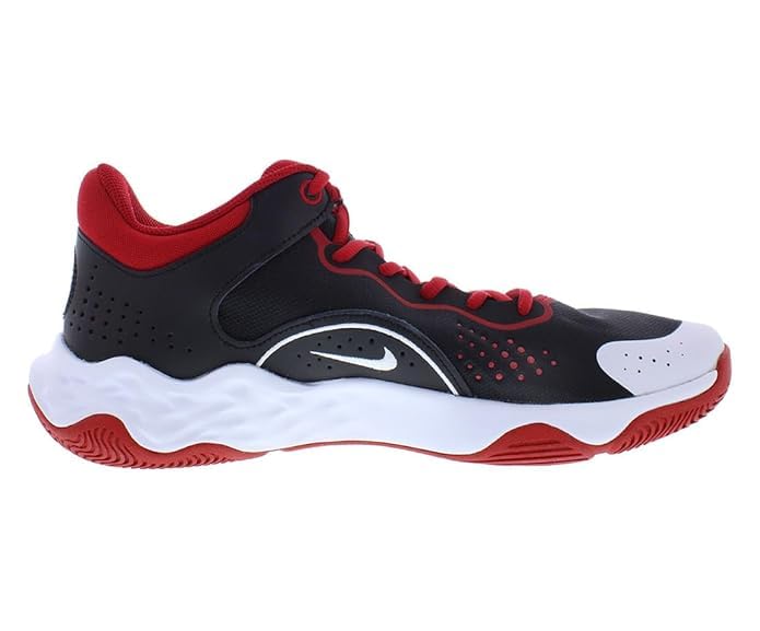 NIKE Fly.by MID 3-Black/White-Gym RED-8UK 3 41o8TCS+DDL