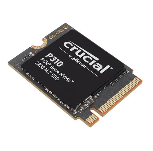 Crucial P310 SSD 1TB PCIe Gen4 NVMe M.2 2230, hasta 7.100 MB/s, Compatible con Steam Deck, ASUS ROG Ally, MSI Claw & Microsoft Surface, Disco Duro – CT1000P310SSD2