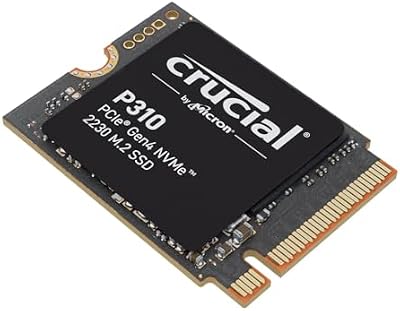 Crucial P310 SSD 1TB PCIe Gen4 NVMe M.2 2230, hasta 7.100 MB/s, Compatible con Steam Deck, ASUS ROG Ally, MSI Claw & Microsoft Surface, Disco Duro - CT1000P310SSD2