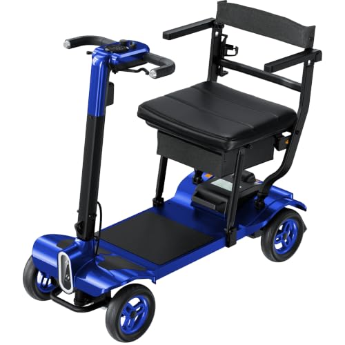 Image of 4 Wheel Heavy Duty Mobility Scooter 400 lb Capacity, Blue