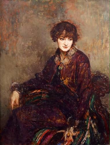 Tableau portrait de la princesse Broglie impression d'art sur toile 60x90cm
