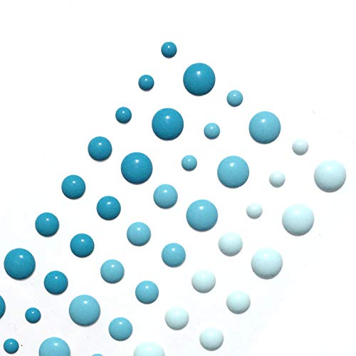 (Pack Of 10) 54Pcs/Pack Round Assorted Size Self Adhesive Enamel Dots 30 Mix Colors #TOP3