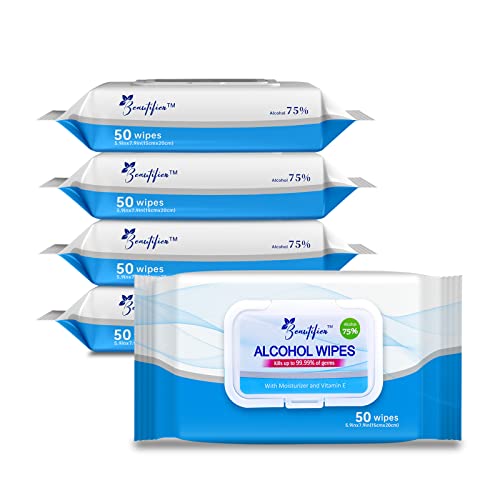 Beautifier Life Wet Wipes - Hand Sanitizer Wipes With Aloe And Vitamin E For Men, Women, & Kids - Eliminates 99.99% Of Microbes (4 Pack X 50 Wipes) #TOP6