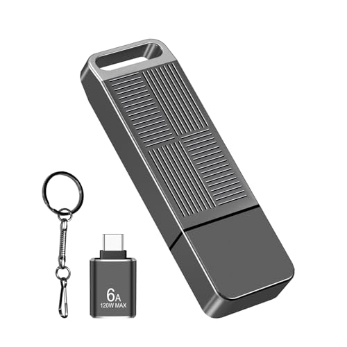 EASTBULL 64GB exFAT32 USB 3.0 Flash Drive with a USB C Adapter Fast-Speed Thumb Drive Metal Pen Drive 64G for Storage and Backup (Grey, with USB C 3.0 Adapter)