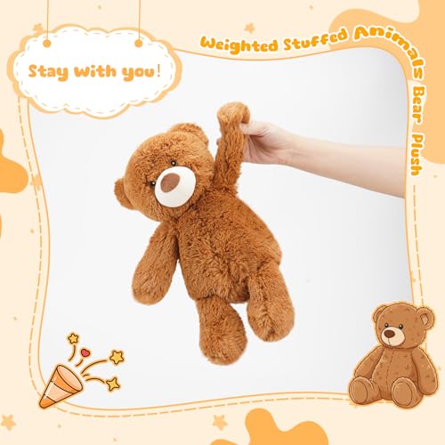 Finebee Weighted Stuffed Animals Bear Plush Heated Microwavable Weighted Plushise Stuffy Lavender Scented Bear Stuffed Animal Calming Gift for Kids and Adults by Finebee - Used condition - Image 6