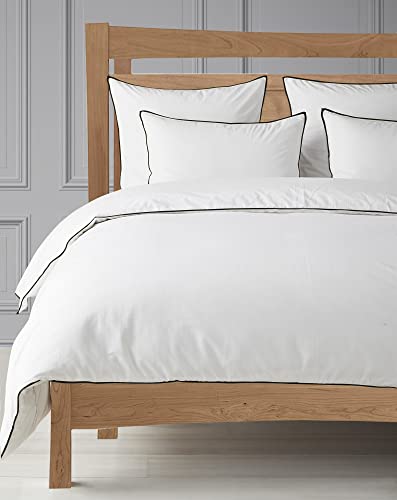 Bedlam Hotel Style Duvet Cover Set, 400Tc Pure Cotton Percale Long Staple Cotton Quilt Cover Set, Full Size Comforter Cover Set – 1 Duvet Cover And 2 Pillow Cases (Full Size-White) #TOP24