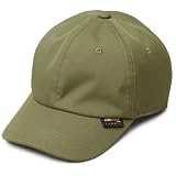 [ヒデトレーディング] キャップ メンズ 黒 無地 CORDURA コーデュラ ローキャップ シンプル 浅め 6パネル ナイロン 帽子 (カーキ-A)