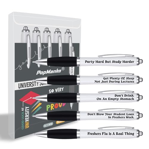 Gifts for Students Going to University Funny Starting University Pen Gifts with Card Good Luck at University Gifts Off to University Ballpoint Pen Gifts Uni Essentials