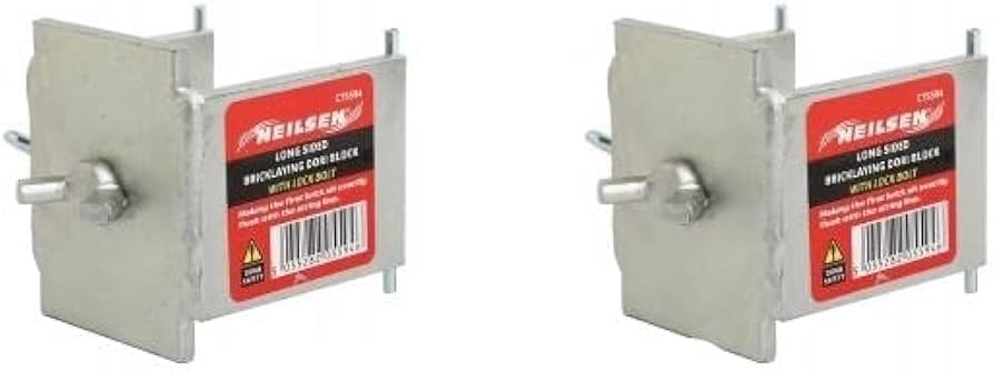2pc Bricklaying Dori Block Set with Lock Bolt Compatible with 40mm 50mm Profile Poles