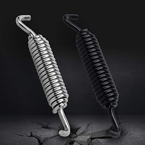 Nthreeauto 2Pcs Motorcycle Kickstand Jiffy Stand Spring Compatible With Harley Dyna Sportster 883 Road Electra Glide Softail Touring (Chrome+Black) #TOP2