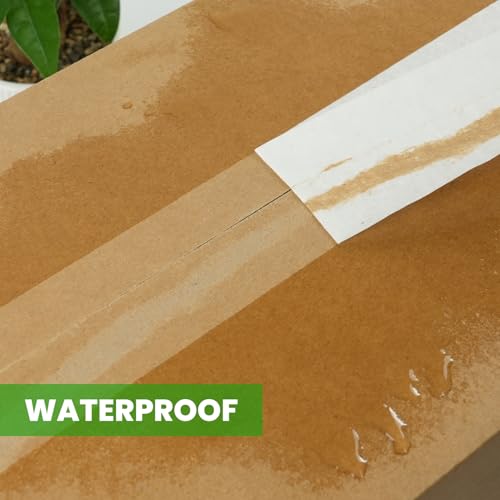 ADHES White Kraft Paper Tape, 2 Inch x 55 Yards, 3 Rolls Writable & Uncoated Heavy Duty Paper Tape, Eco-Friendly Biodegradable Packing Tape for Sealing, Packaging, Moving & Masking - Image 5