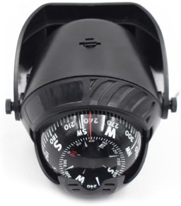 LED Light Marine Compass 360° Pivoting Electronic Ball Navigation for Car Boat