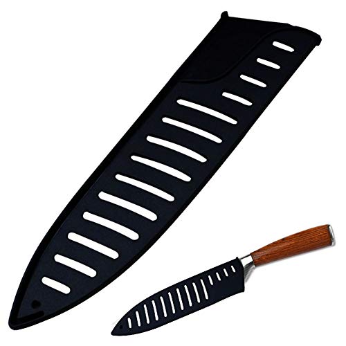 Black Plastic Kitchen Knife Blade Protector Cover For 8 Inches Knife, 8 Inch Knife Sheath, 8 Inch Knife Cover Practical Black Protector For Knife Blade Kitchen Utensil #TOP3