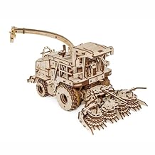 3D FS80 Forage Harvester Model Kit, Wood Model Building Set, Educational STEM Model, Engineering Puzzle for Adults & Teens 580PCS