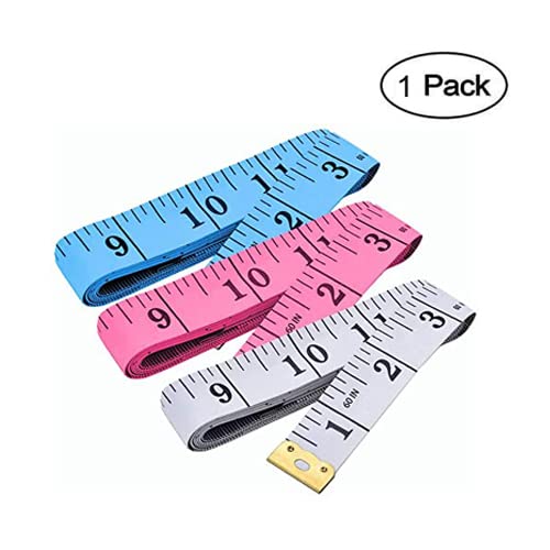 Image of Tape Measure for Body Double Scale Measurement Tape for Sewing, Body, Tailor Measuring Tape for Body Soft Tape Measure Double Scale Body Sewing Flexible Ruler for Weight Loss Body Measurement Sewing Tailor Craft Vinyl Ruler Centimeter Scale on Reverse 150 cm60 Inch