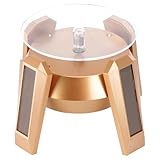 CLISPEED Présentoir Rotatif LED Plateau Tournant Bureau Multi-usage pour Bijoux Montres P...