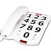 Landline Phone for Seniors, Big Button Phones for Visually Impaired Seniors, with Extra Loud Ringer, Large Easy Buttons, Emergency House Phones