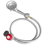 Veralune Taper High Pressure Cast-Iron Propane Burner Head, with 20 PSIG Adjustable Regulator, Taper Burner Head for Turkey Fryer Burners, Outdoor Cooking, Camping