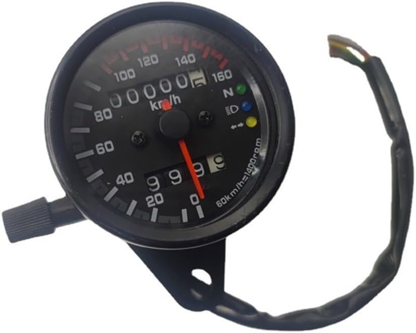 Motorcycle Odometer Speedometer Motorcycle Dashboard with Indicators LED Two-Colour Mood Light Odometer Gauges Assembly, Instrument Panel, for Monkey