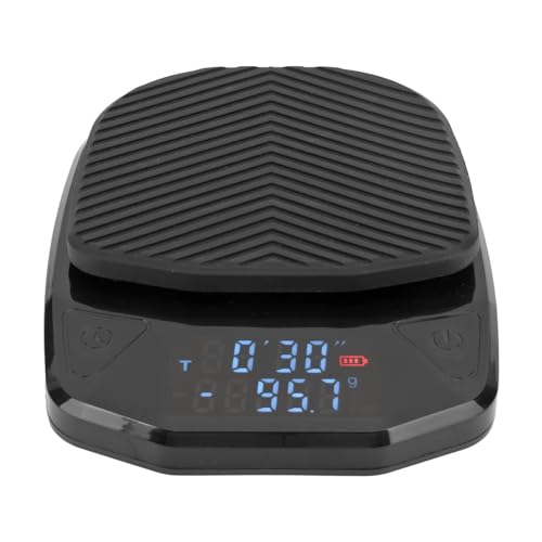 XHTLLO コーヒースケール、充電式LEDディスプレイデジタルキッチンスケール、自動録画高精度の食品重量計、タイマー付き、ホームキッチン用