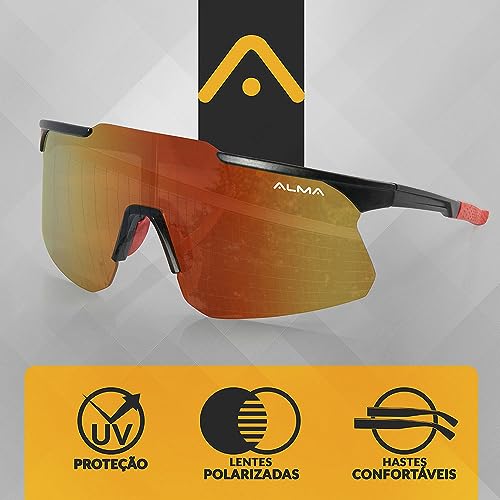 Oculos de Sol Alma Genius - Polis Preto/Rosa