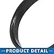 A ABSOPRO 4 Stück Zentrische Nabenringe 65.1 bis 63.4mm Radbohrungsmitte Schwarz